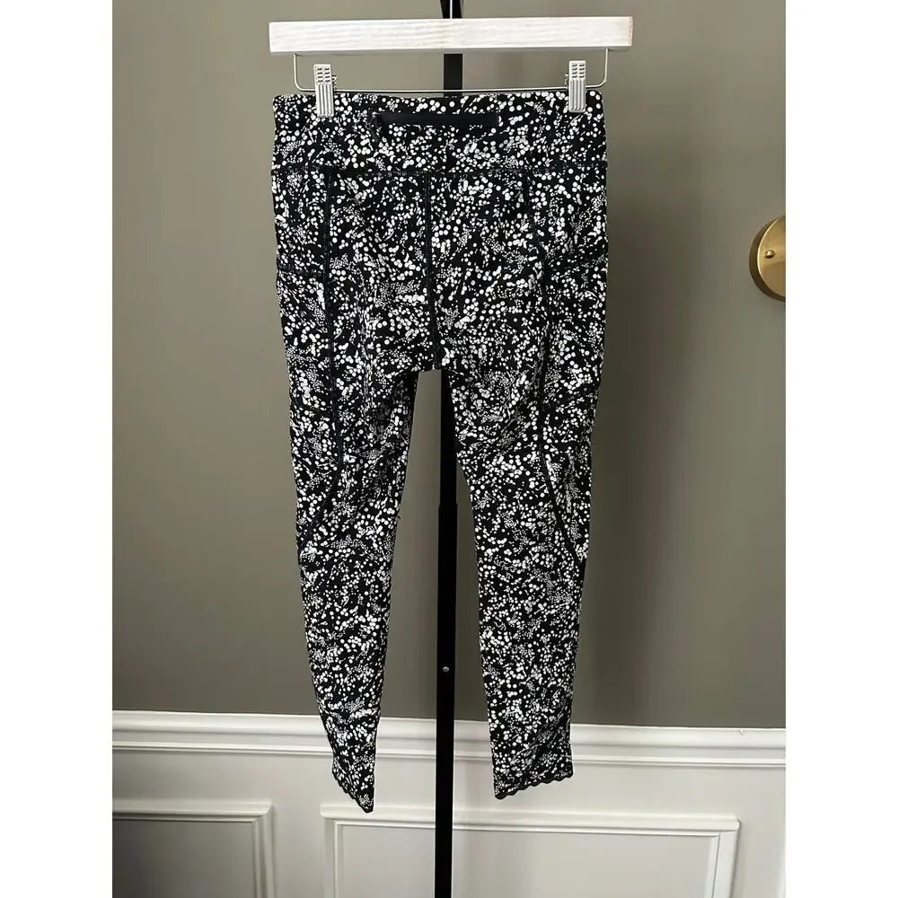 Lululemon Tight Stuff Tight II *25” Size 6 Chirasu Black Womens
